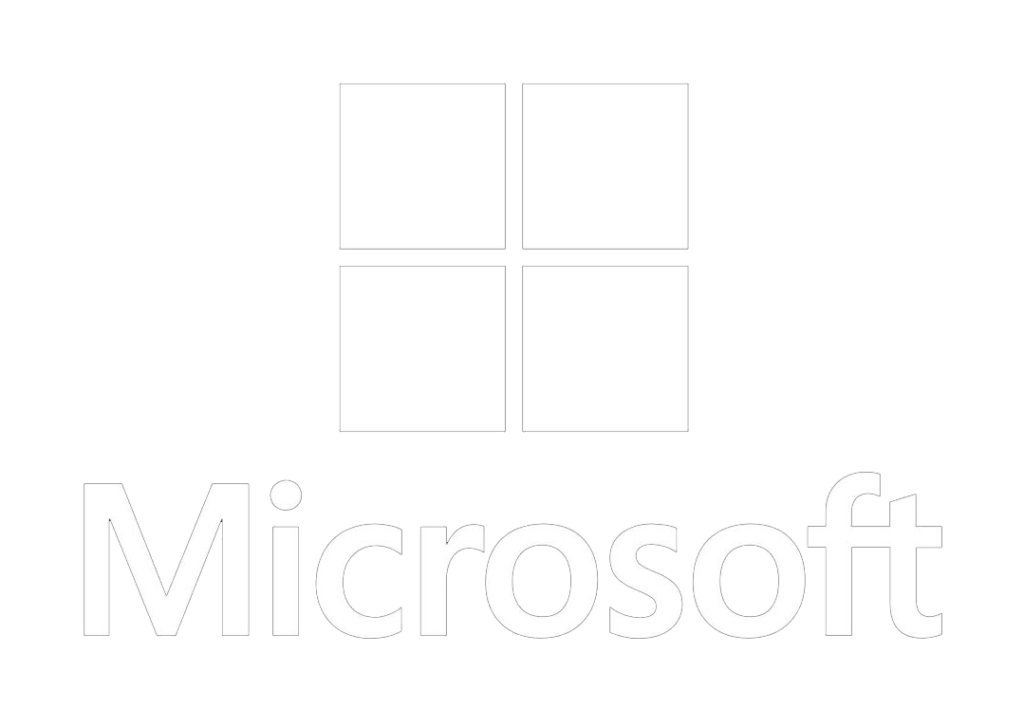 Microsoft logo white.